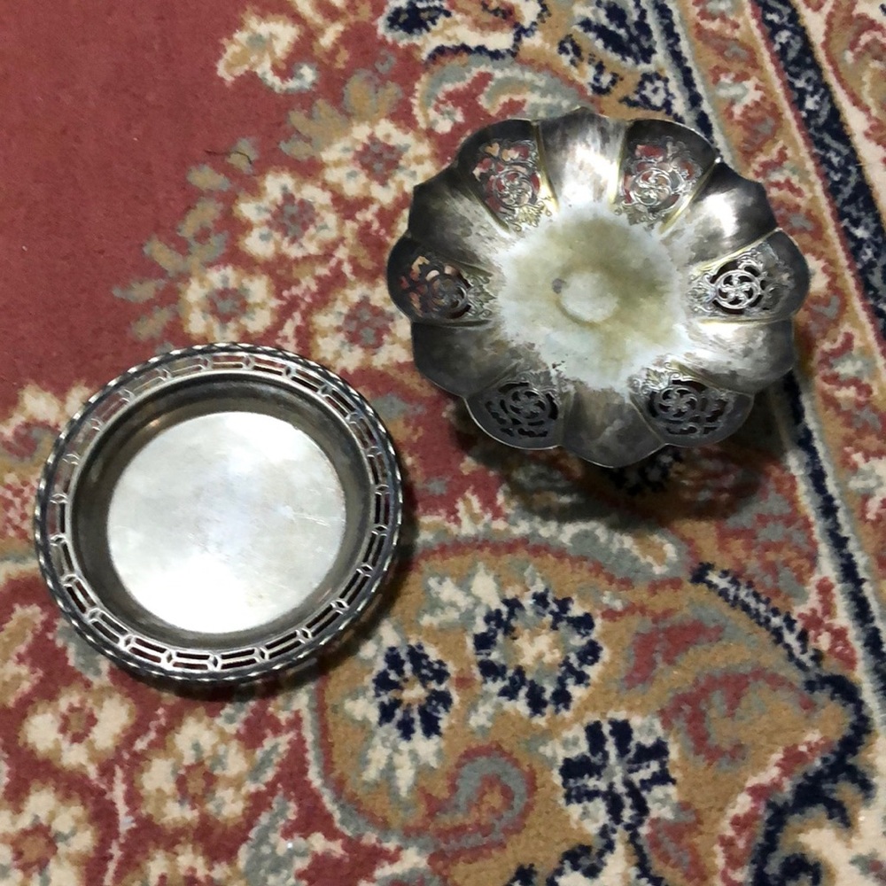 Silver dishes